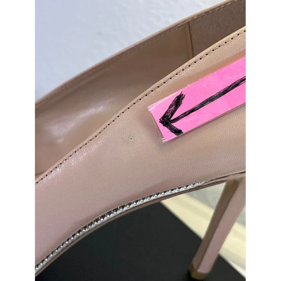 BCBGeneration Womens 11 Shell Pink Harleigh Leather Pointed Pump NEW FLAW - Picture 3 of 14